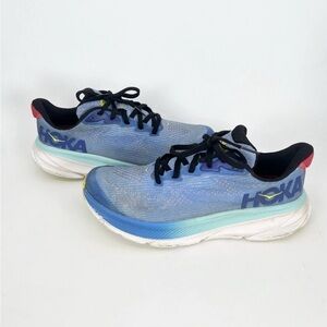 Hoka One One Clifton 9 Blue/White Running Sneakers Lifestyle - YOUTH Size 6MD